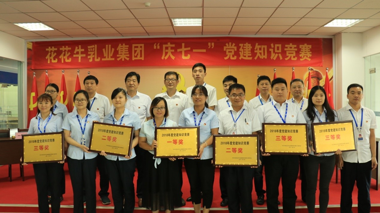 知识竞赛争先锋   比学赶超展风采 —— 千亿平台（中国）乳业集团党委举办庆 “七一”党建知识竞赛
